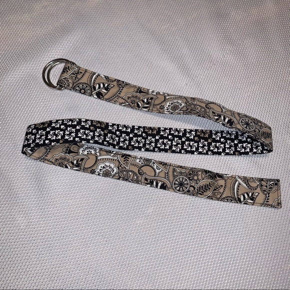 Accessories - Khaki Paisley 40” Fabric Belt